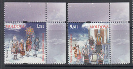 2015 Moldova Winter Traditions  Complete Set Of 2 MNH - Moldova
