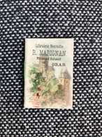 Petit Calendrier Ancien Publicitaire Illustrateur 1897 * Librairie Nouvelle R. MARIGNAN Bd Malakoff à Oran Algérie - Small : ...-1900