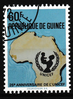 Republique De Guinee. 25 Jahre Unicef / 25e Anniversaire De L'UNICEF - UNICEF