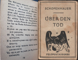 Allemagne 1944 Livret De Franchise Militaire. Schopenhauer, Über Den Tod, À Propos De La Mort. Socrate, Métaphysique... - Ecrivains