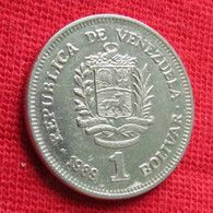 Venezuela 1 Bolivar 1989 Y# 52a.2 - Venezuela