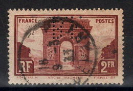 Perfore - YV 258 Perfin BF - Used Stamps