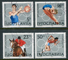 YUGOSLAVIA 1984  Olympic Games, Los Angeles  Used.  Michel 2048-51 - Gebruikt