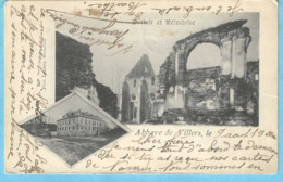 Villers-la-Ville-Abbaye De Villers-1900-Dortoir Et Réfectoire-exp. Et Cachet De "Peruwelz-1900"-PhotoLouvois,Bruxelles - Villers-la-Ville