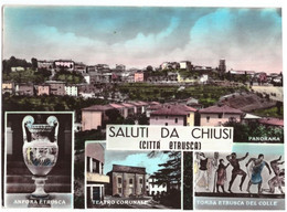 1960 CHIUSI  SALUTI DA      AREZZO - Arezzo