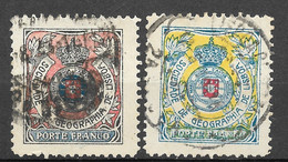 Portugal 1903 Emblema Da Sociedade De Geografia Com Coroa - Afinsa 01-02 - Gebraucht