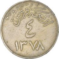 Monnaie, Arabie Saoudite, 4 Ghirsh - Saoedi-Arabië