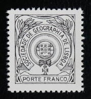 Portugal 1935 Emblema Da Sociedade De Geografia Com Cruz De Cristo Afinsa 18A MNH - RARE - FAKE? PROOF? - Ungebraucht