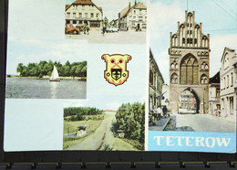 DDR: Ansichtskarte Von Teterow Mit 4 Ansichten Mit 10 Pfg W. Ulbricht GROSS WOKERN Vom 10.10.67 Knr: 846 - Teterow