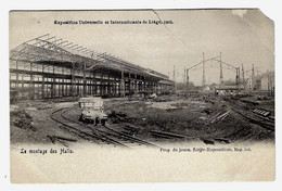 Expo 1905 LIEGE : Le Montage Des Halls Pour La Future Exposition - Propr. Journal Liège-Exposition - Non Circulée - Liege