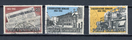 VATICAN: ANNIV. DE L'OBSERVATOR ROMANO - N° Yvert 328/330 Obli. - Used Stamps