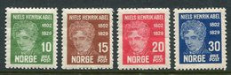 NORWAY 1930 Abel Centenary LHM / *.  Michel 150-53 - Ongebruikt