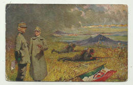 IL TERMINE SACRO, CARTOLINA COMMEMORATIVA EDITA SOTTO AUSPICI DANTE ALIGHIERI 1915 - VIAGGIATA FP - War 1914-18