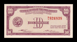 Filipinas Philippines 10 Centavos ND (1949) Pick 127 T.838 MBC/EBC VF/XF - Philippines