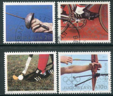 YUGOSLAVIA 1980 Olympic Games, Moscow Used.  Michel 1824-27 - Used Stamps