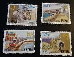 Eritrea 1997, Installation Of Eritrean Railway, MNH Stamps Set - Eritrea