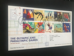 3 GB Olympic Set 10v Present Face £40.50 First Day Covers Collect Them As Used Always Welcome Offer See Photos - 2011-2020 Decimal Issues