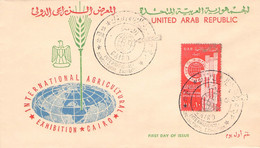 EGYPT/UAR - FDC 1961 AGRICULTURAL EXHIBITION Mi #621 / ZL425 - Brieven En Documenten