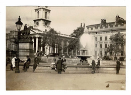 Small Old Photo Foto Ancienne (+/- 1900-1910) Trafalgar Square Lndon Londen UK United Kingdom - Trafalgar Square