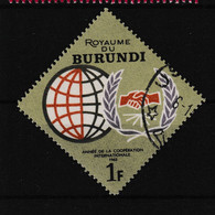 1965 Royaume Du Burundi.Y&T: 161° International Cooperation Year. / Jahr Der Internationalen Zusammenarbeit. - Used Stamps