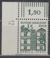 BERLIN  243 Mit DZ 12, Postfrisch **, Bauwerke, 1964 - Roller Precancels