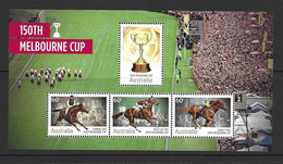 Australia 2010 Melbourne Cup Horse Racing Miniature Sheet MNH - Neufs