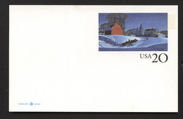 UX241 Postal Card WINTER SCENE Mint 1996 - 1981-00