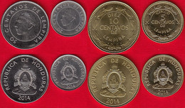 Honduras Set Of 4 Coins: 5 - 50 Centavos 2014 UNC - Honduras