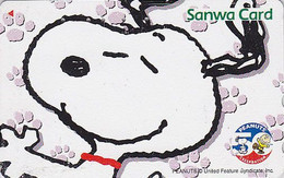 TC JAPON / 110-211065 - Chien SNOOPY ** BANQUE SANWA BANK **- DOG JAPAN Peanuts Comics Free Phonecard 17587 - Fumetti
