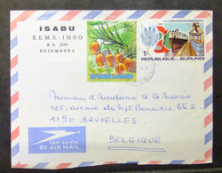 Burundi - Cover To Belgium 1979 Sandersonia Aurantiaca - Used Stamps