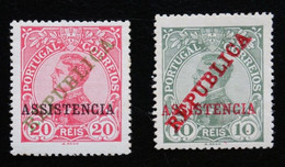 Portugal 1911 Assistência - IPT Afinsa 1 & 2 MH - Nuovi