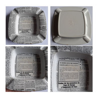 Ashtray Looks Like Newspaper VTG Tabacco Cigarette Germany Ornamin 4140 Iberia - Autres & Non Classés