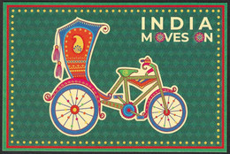 India 2022 Means Of Transport, 3 -Wheeler , Tricycle ,Taxi ,cycle, Rickshaw,  Bike , Postcard , MNH (**) Inde Indien - Cartas & Documentos