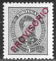 Portugal – 1892 King Luis Mint No Gum Surcharged PROVISÓRIO 5 Réis - Other & Unclassified