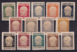 D 426 / ITALIE / LOT FIUME N° 96/109 NEUF** COTE 120€ - Collections