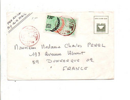 EGYPTE SEUL SUR LETTRE POUR LA FRANCE 1982 - Lettres & Documents