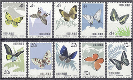 Schmetterlinge 1963, Kompletter Satz In Postfrischer Erhaltung. Mi. 260,-€. ** Michel 689-698. - Sonstige & Ohne Zuordnung