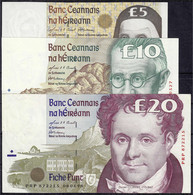5, 10 Und 20 Pfund 1998. I U. II- Pick. 75b, 76b, 77b. - Irland