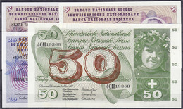 2 X 10, 20 Und 50 Franken 1959 - 1973. I Bis II+ Pick 45e, 45q, 46q, 48m. - Schweiz
