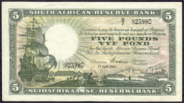 5 Pounds 17.4.1931. W. H. Clegg. II- Bis III+ Pick 86a. - Südafrika