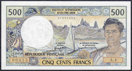 Papeete, 500 Francs O.D. (1985). I. Pick 25d. - Papeete (French Polynesia 1914-1985)