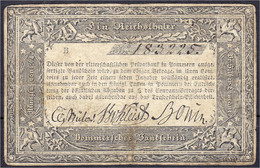 1 Thaler O.D. (1824/1825). Ritterschaftliche Privatbank, Serie B. III- Bis IV+, Sehr Selten. Pick S556. Grabowski/Kranz  - …-1871: Altdeutschland