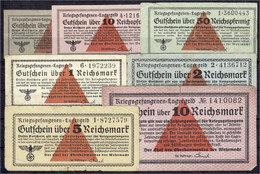 7 Scheine Zu 1, 10 U. 50 Reichspfg., 1, 2, 5 U. 10 Reichsmark O.D. (09/1939 - 30.9..1944). Der Chef Des Oberkommandos De - Autres & Non Classés