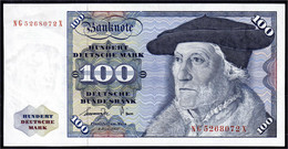 100 Deutsche Mark 1.6.1977. Serie NG/X. II+ Rosenberg 278a. Grabowski. BRD-22. - Autres & Non Classés