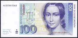 100 Deutsche Mark 1.8.1991. Serie AZ/K. II+ Rosenberg 300a. Grabowski. BRD-44a. - Autres & Non Classés