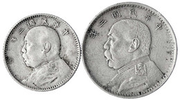 2 Stück: 20 Und 10 Cents Jahr 3 = 1914. Beide Sehr Schön. Lin Gwo Ming 65,66. - China