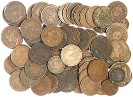 97 Kupfermünzen: 67 X Cent, 8 X 1/2 Cent, 5 X 1/4 Cent. East India Company Und Victoria. 10 Münzen Brit. North Borneo, 7 - Malaysia