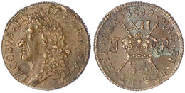 Gunmoney Shilling (large Size) 1689 September. Sehr Schön/vorzüglich, Schrötlingsfehler. Spink.. 6581. - Ireland