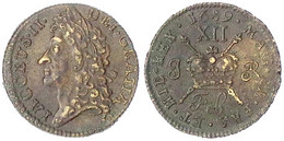Gunmoney Shilling (large Size) 1689, February. Sehr Schön/vorzüglich. Spink.. 6581. - Ireland