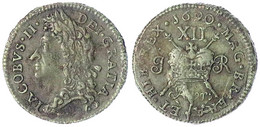 Gunmoney Shilling (large Size) 1690, April. Sehr Schön, Stempelfehler. Spink.. 6581. - Ireland